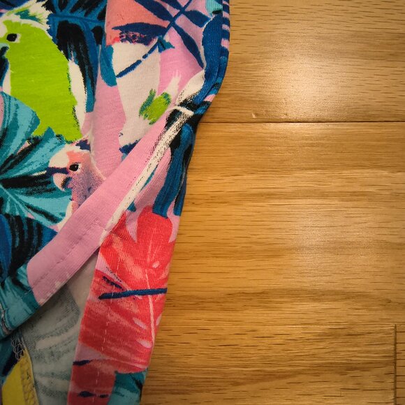 Colorful Parrot Print Kids Dress - Picture 7 of 7